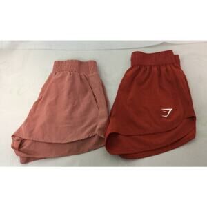 Lot of 2 Womens Athletic Shorts XS Pink and Red
